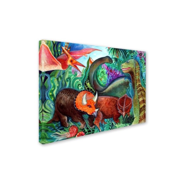 Oxana Ziaka 'Dinos' Canvas Art,18x24